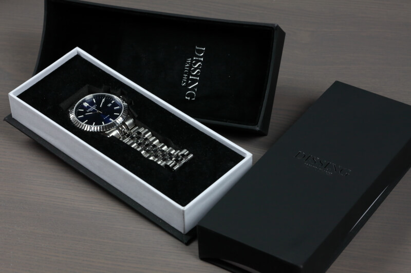 Black/Steel/White Dansk designede herreure Dissing Watches 